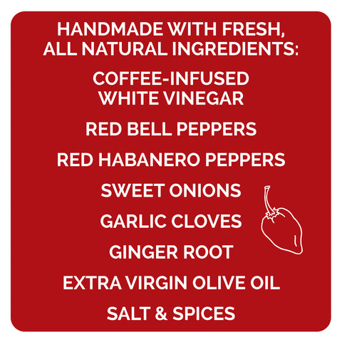 Red Habanero & Black Coffee Hot Sauce 5oz • HOT ONES
